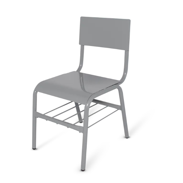 SILLA STEEL DE LAMINA CON PARRILLA