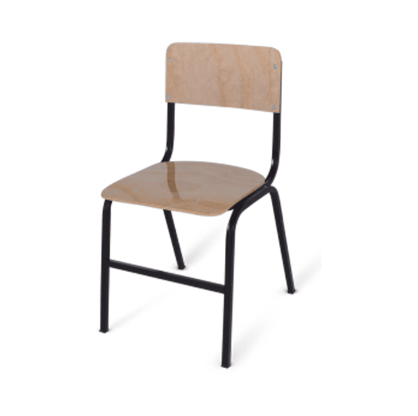 SILLA DE TRIPLAY BARNIZADO