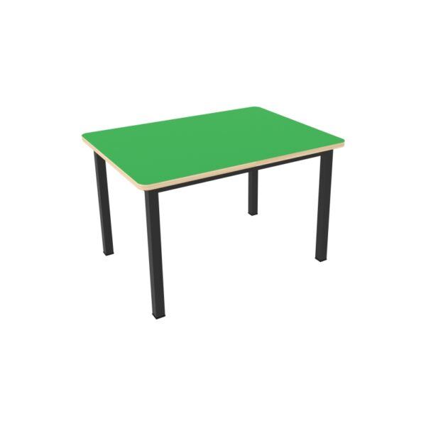 MESA RECTANGULAR INFANTIL CON CUBIERTA DE TRIPLAY CON LAMINADO PLASTICO 80X60X50 CM