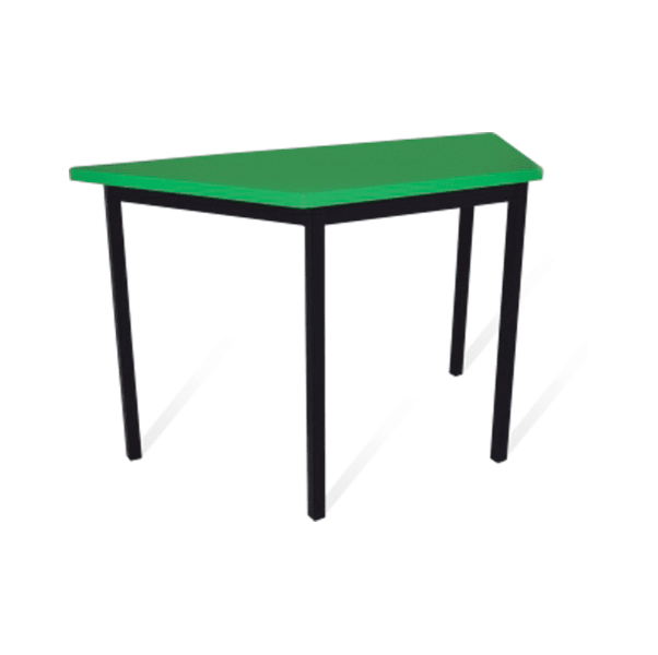 MESA TRAPEZOIDAL CON CUBIERTA DE POLIPROPILENO 120X60X75 CM