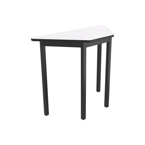MESA TRAPEZOIDAL CON CUBIERTA DE MELAMINA 90X40X75 CM
